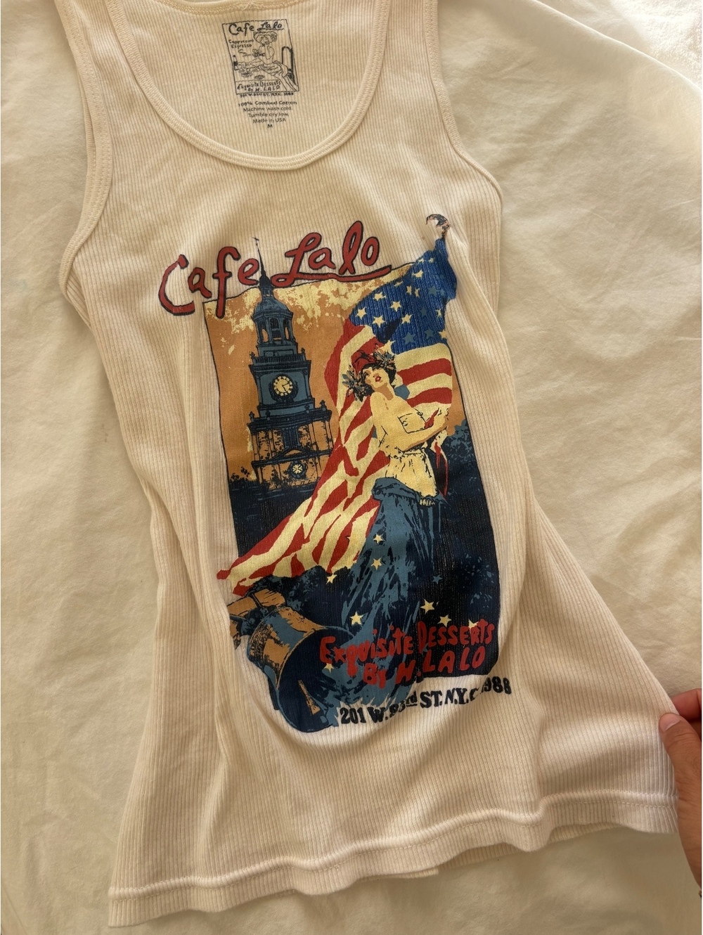 vintage 2000s y2k nyc tank top
